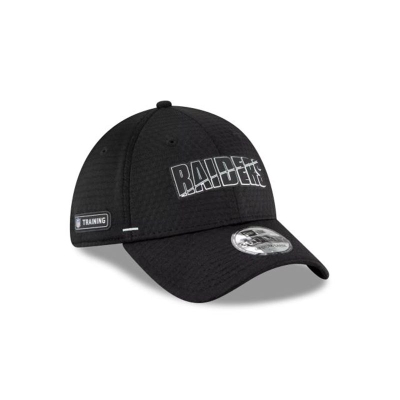 Las Vegas Raiders Gorra | New Era NFL Official Summer Sideline 39thirty Stretch Fit Cap Mexico - Negros